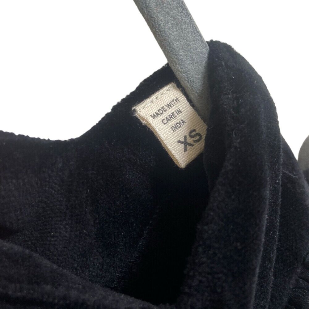 NWT Doen Heirloom Clarette Velvet Ruffle Top in Black Size XS - Picture 8 of 11